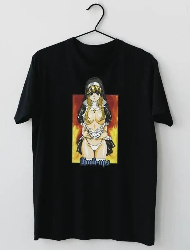 Hookups Skateboard Anime Nun Girl T-Shirt Gift For men Women