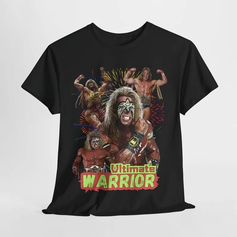 Ultimate Warrior, The Force Designs, wrestling champion, , classic shirt, vintage shirt, warrior shirt,Unisex Heavy Cotton Tee