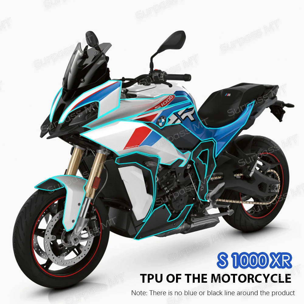 PPF For BMW S1000XR Motorcycle Paint Protective Film TPU Stickers Protect Fairing Anti-scratch Translucent Film Fits S 1000 XR