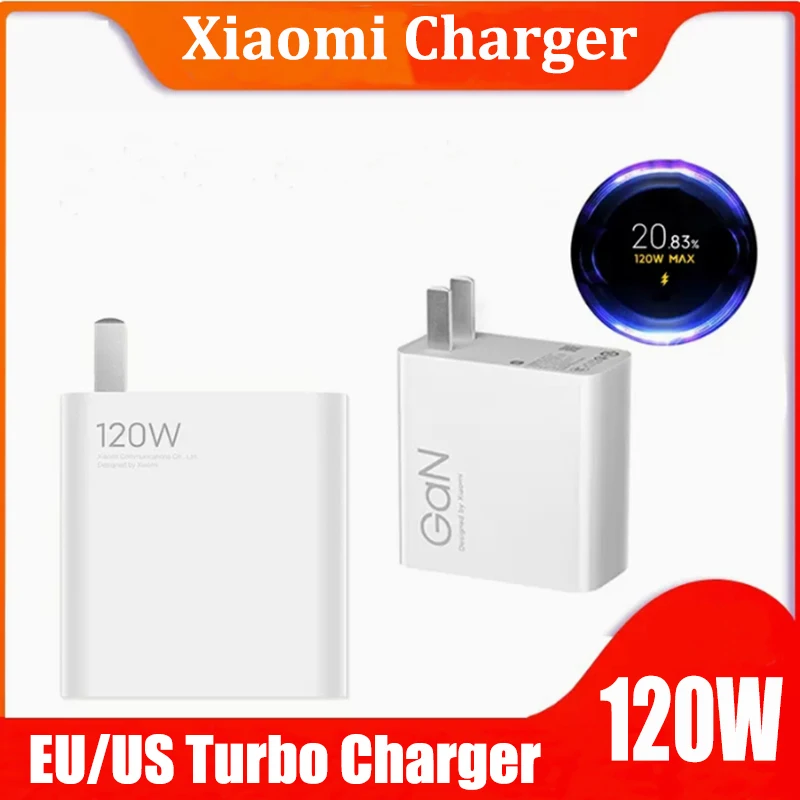 Xiaomi-cargador Turbo Original de 120W, adaptador Hypercharge Gan para Redmi Note 11, 12 Pro Plus, Mi 13, 13T, 6A