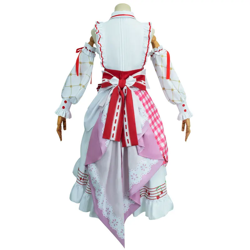 Anime Miku 15th Cosplay Costume Girl Cute Strawberry Women Lolita Dress Costume Kawaii 15th Party Role-playing Halloween Uniform