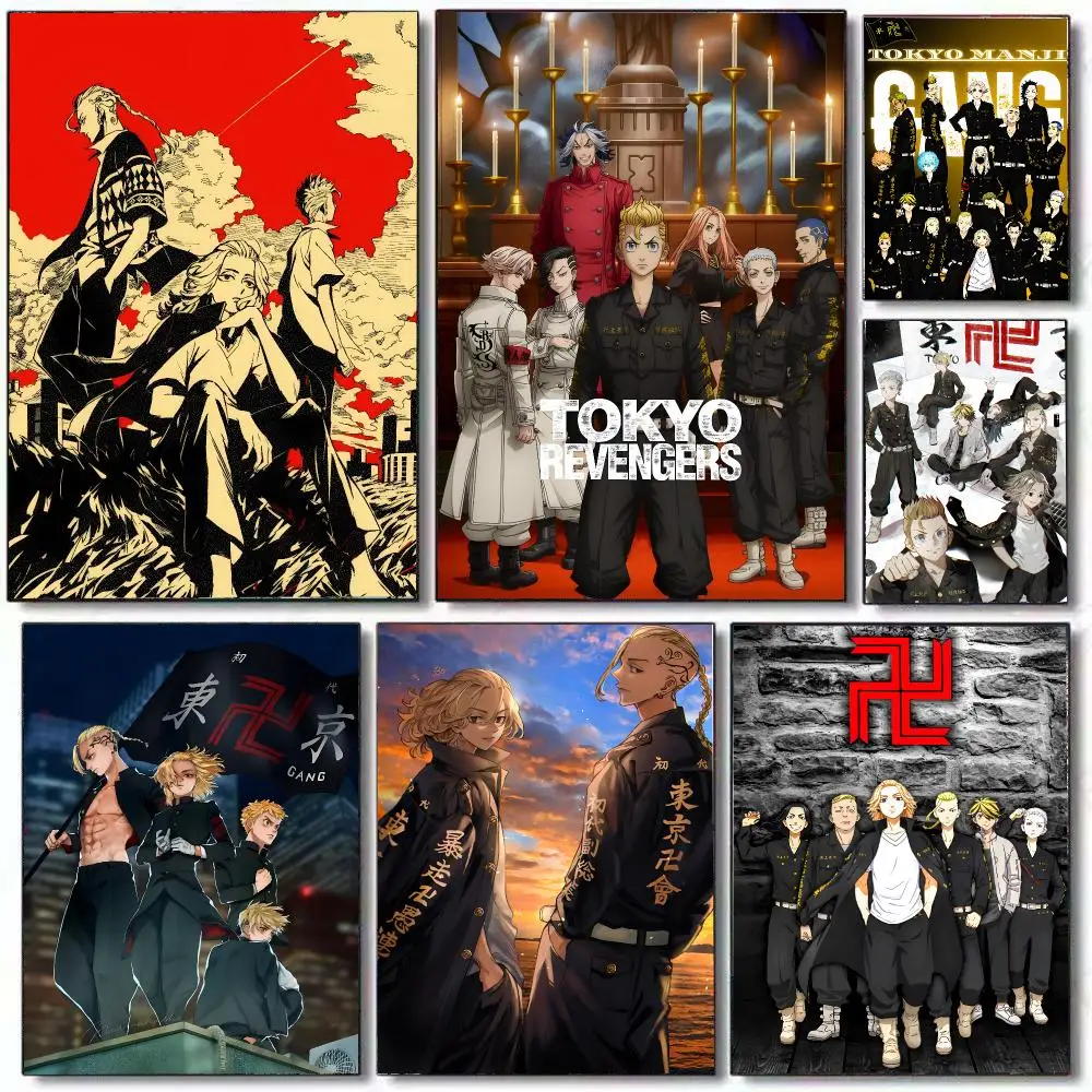 Anime Tokyo R-Revenger Poster HD Home Decor Sticky Wall Waterproof Home Living Room Bar Aesthetic Decor
