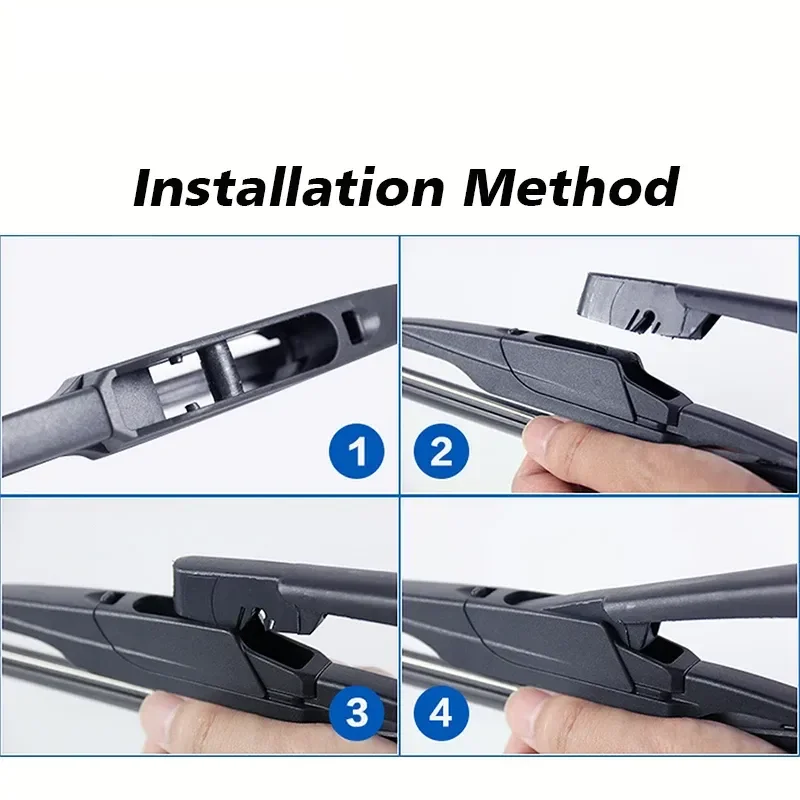 شفرات الممسحة الخلفية للسيارة ذراع ممسحة الزجاج الأمامي الخلفي لشيري QQ Sport Hatchback (2013 فصاعدًا) 305 مللي متر ، ملحقات السيارات التصميم