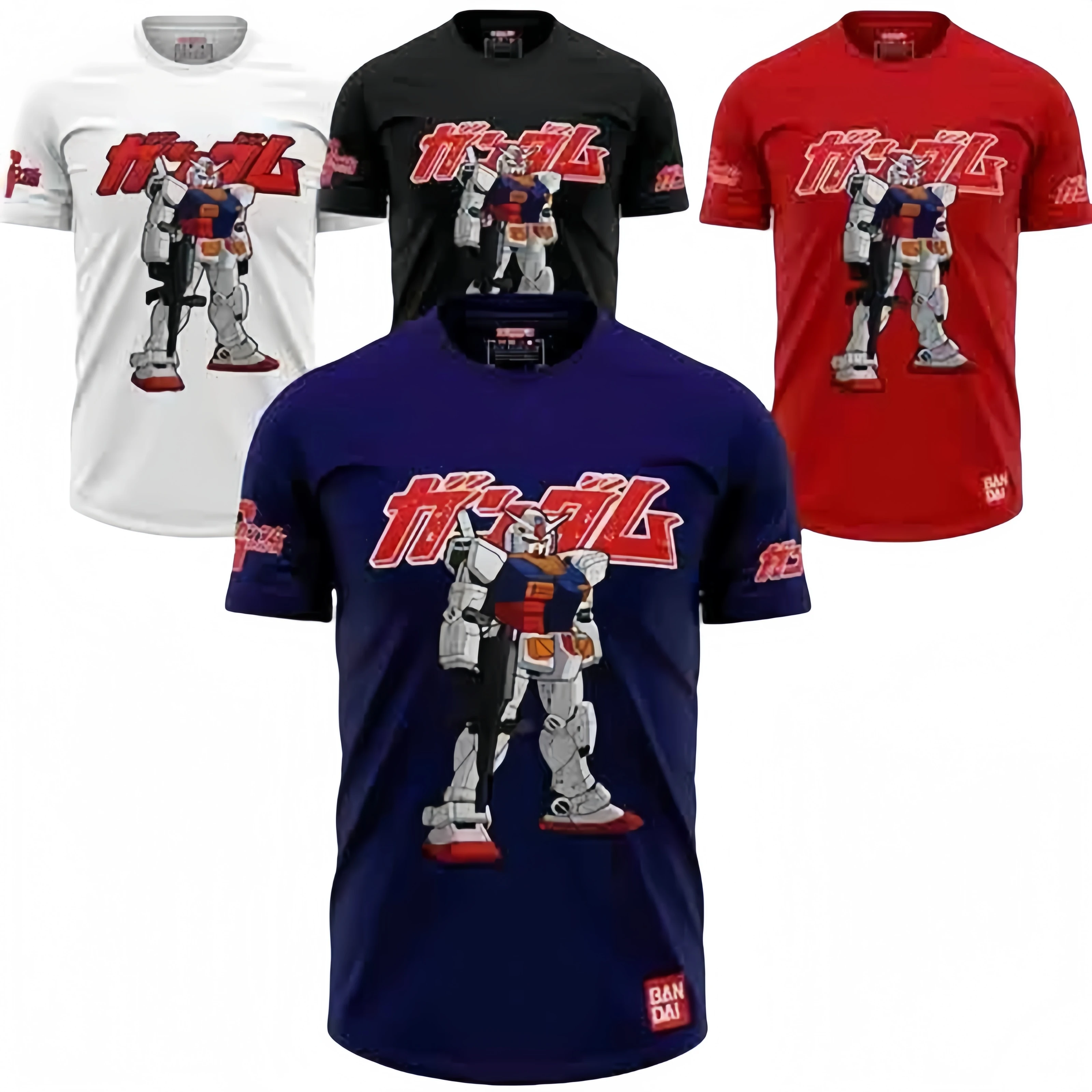 2025 Gundam Crossbone قصيرة الأكمام تي شيرت موضة أنيمي المنتج الرقمية تي شيرت مطبوع انمي ياباني الطرفية رداء علوي غير رسمي #1