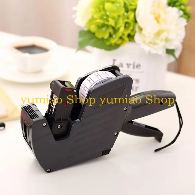 587B 8 Digits Price Tag Labeler Labeller with Red Lines Label Paper Retail Store