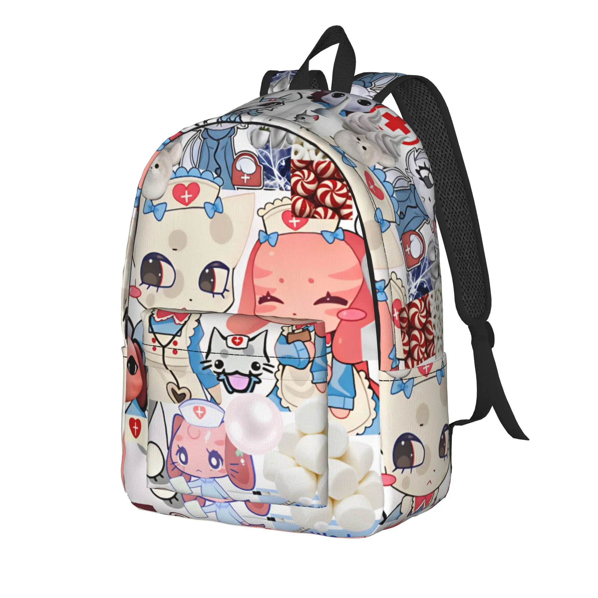 Animal Hospital Anomaly Backpack Men  Breathable Backpacks Polyester Funny High School Bags College Colorful Rucksack