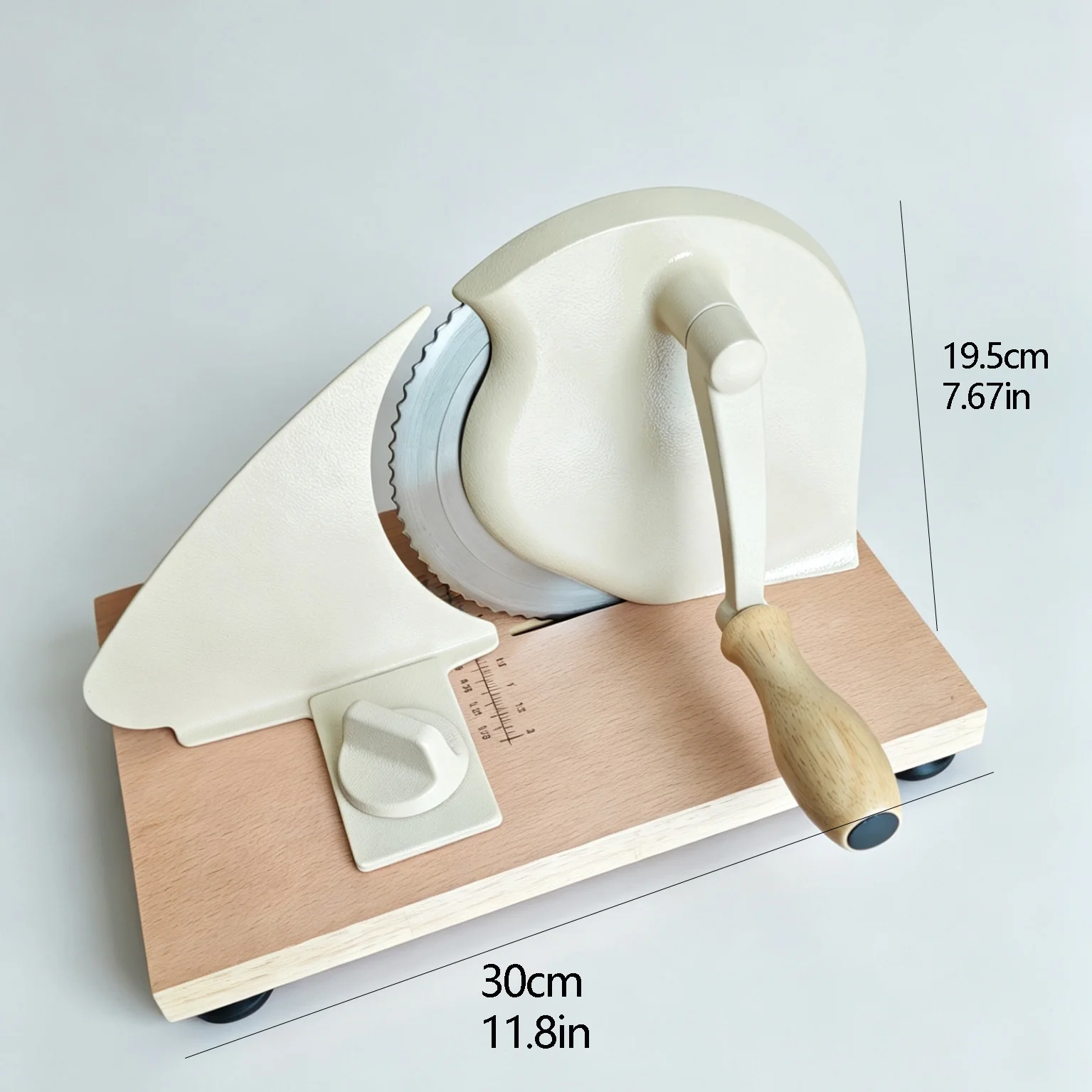Household Commercial Manual Bread Slicer with Adjustable Thickness and Hand-Operated Design