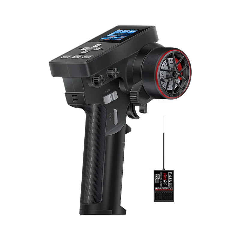 HOTRC CT-8B 8CH RC Transmitter 2.4GHz Radio System CT8B with F-08A Receiver  For RC Climbing Drift Cars Boats Ships Tanks Model