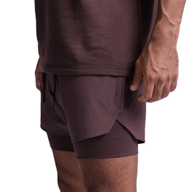 Men Athletic Shorts Quick Dry Breathable Pocket Running Basketball Workout Sports Shorts