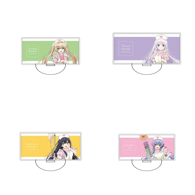 Summer Pockets Anime Game Peripherals Acrylic Standee Clear Vivid Print With Base Tabletop Decoration Collectible Keychain