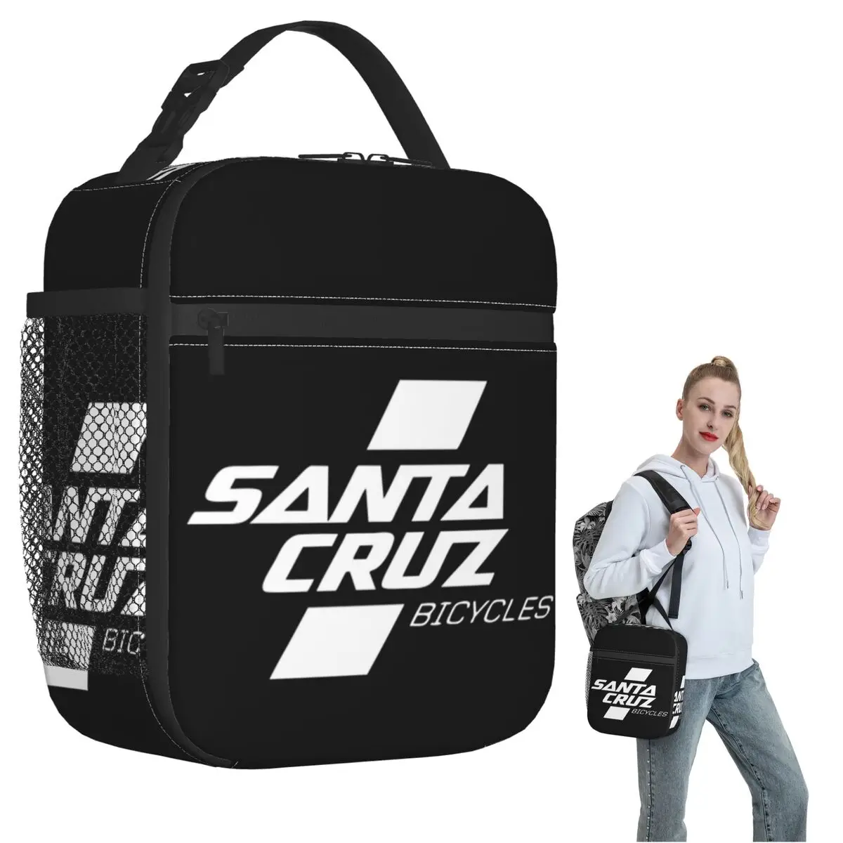 

Товары для велосипедов Santa Cruz 60x90, изолированная сумка для обеда для женщин и детей, портативные коробки для еды, термосумка для ланча