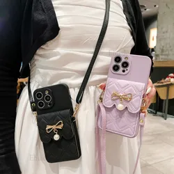 Wallet Strap Case for Google Pixel 8 7 Pro 7A 6 9 XL Pixel7 Google8 Google7 Crossbody Lanyard PU Leather Cute Bag Luxury Cover
