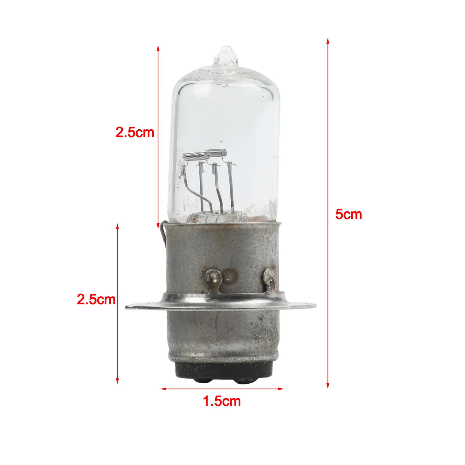 35W Halogen Bulb 12V 6000K/4500K Super Bright H6 T19 P15D Motorcycle Headlight Bulbs Lamp Fits Electric Vehicles UTV Scooters