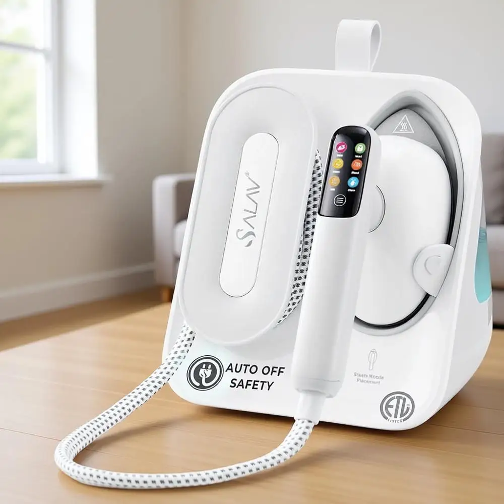 

DuoPrSmart Deluxe Steam Station, Garment Steamer & Iron, 6t Extra-Long Hose, Auto-O Saety, Digital Display, 7 Steam Levels, 1.1L