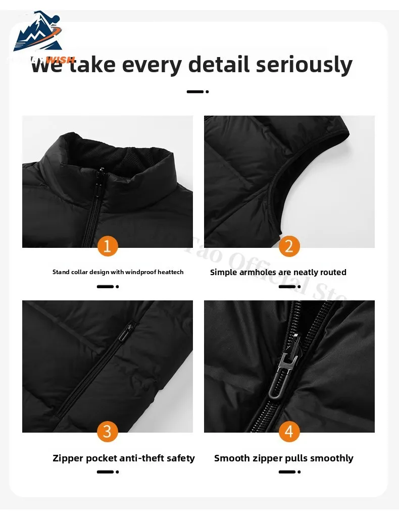 MONEYWISHผู้ชายเสื้อกั๊กผ้าฝ้าย 2025 ใหม่GrapheneหนาPlush Antiเย็นและWARMเสื้อแขนกุดกลางแจ้งสบายๆฤดูหนาวลงเสื้อกั๊ก