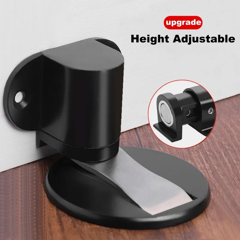 Height Adjustable Zinc Alloy Door Stealthily Absorbs Static Sound Strong Magnetic Door Absorbs Anti-collision Door Stopper