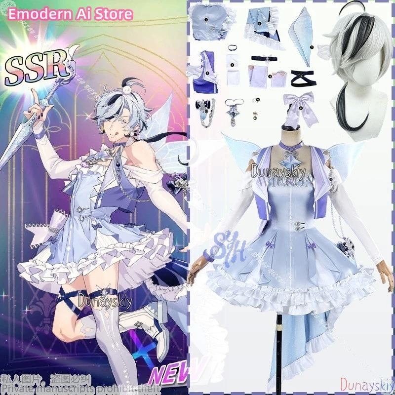 

anime game Nu: Carnival cosplay Blade disfraz Snow white diamond magic boy sexy dress Stockings jirai kei Halloween party cos