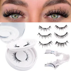 2Pairs FindLove Magnetic Lashes Reusable No Glue Lash Professional Premium 3D Magnetic Eyelash Press On False Eyelash Extension