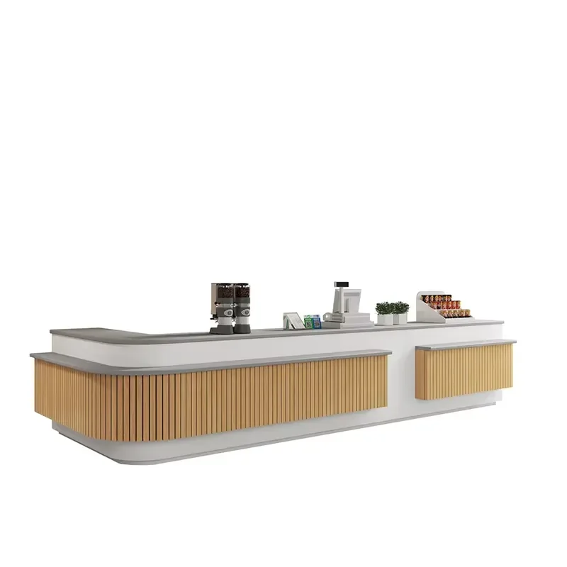 for Custom Acrylic Bar Counter  Nightclub Restaurant Milk Tea Shop Checkout Desk Modern Design