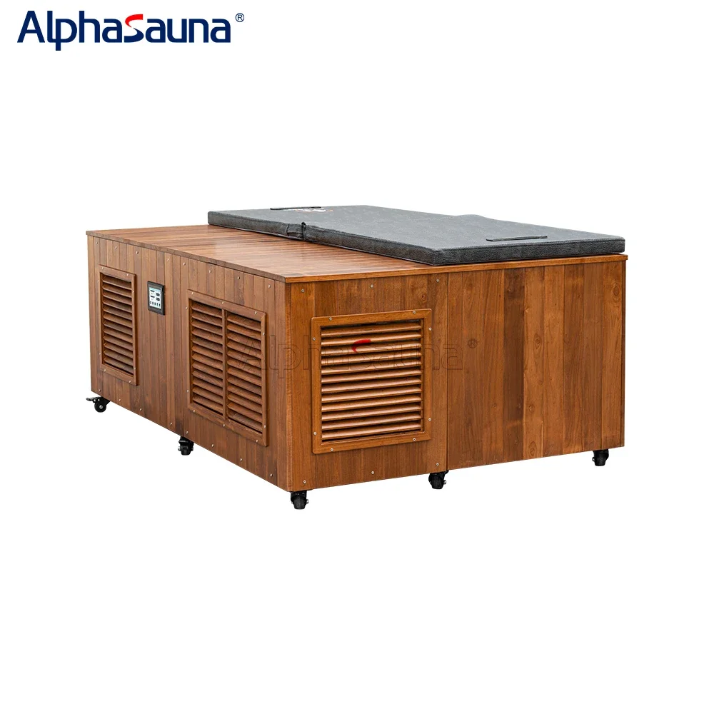 Wifi Wooden Luxury Cold Plunge Tub Outdoor For Garden And Hotel