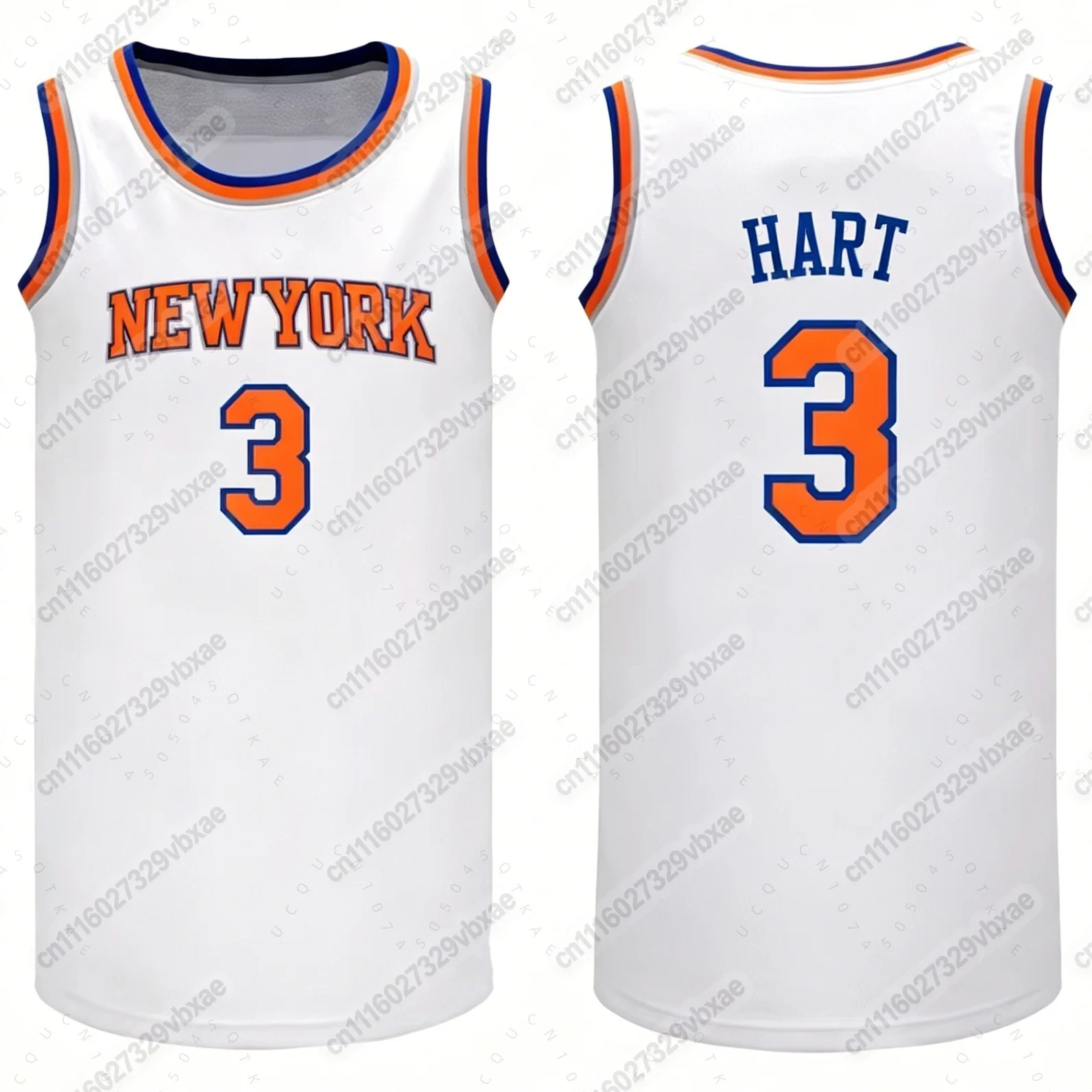 New York Style 2026–27 Final-Champions Brunson 11 Towns 32 Bridges 25 Anunoby 8 Hart 3 Basketball-Trikot Weste Familien-Matching – Detail 7