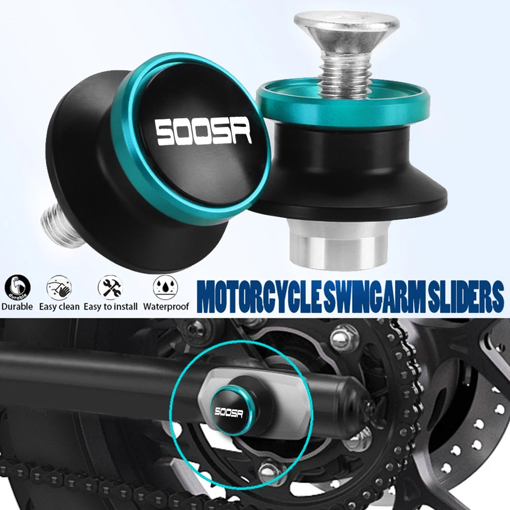 

FOR CFMOTO CF MOTO 500SR CF500SR 2023 2024 SR500 500 SR 2025 Swingarm Sliders Swingarm Spools Rear Stand Screws Sliders