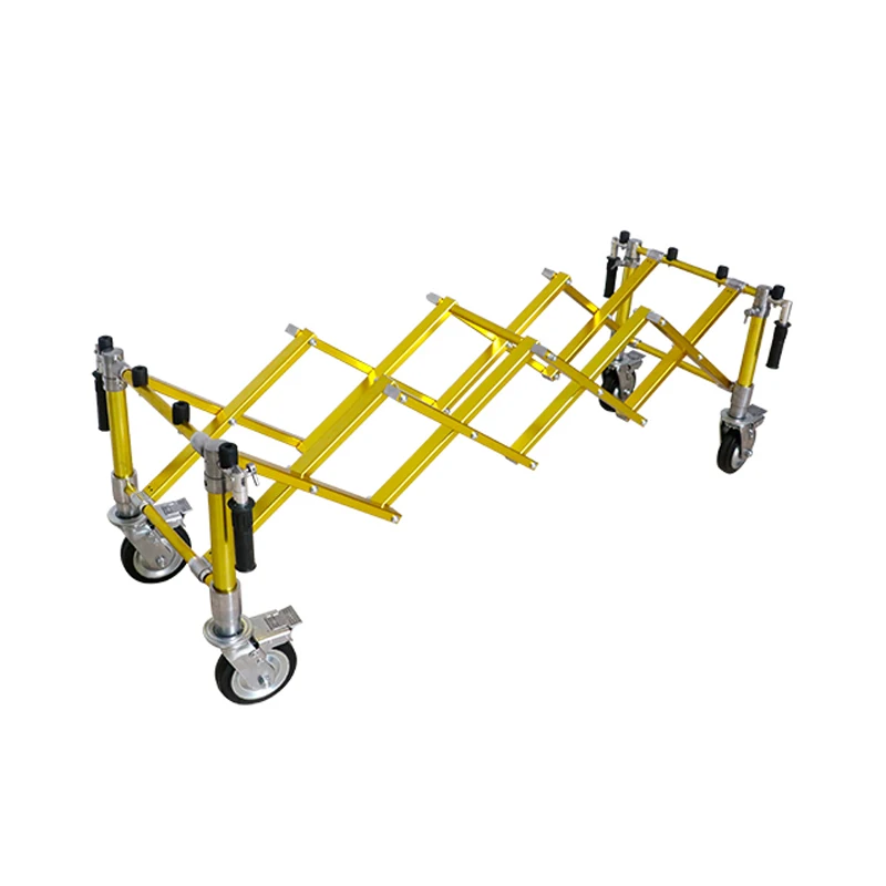 

Lightweight Aluminum Alloy Folding Coffin Trolley With Strong Load Capacity For Funeral Services