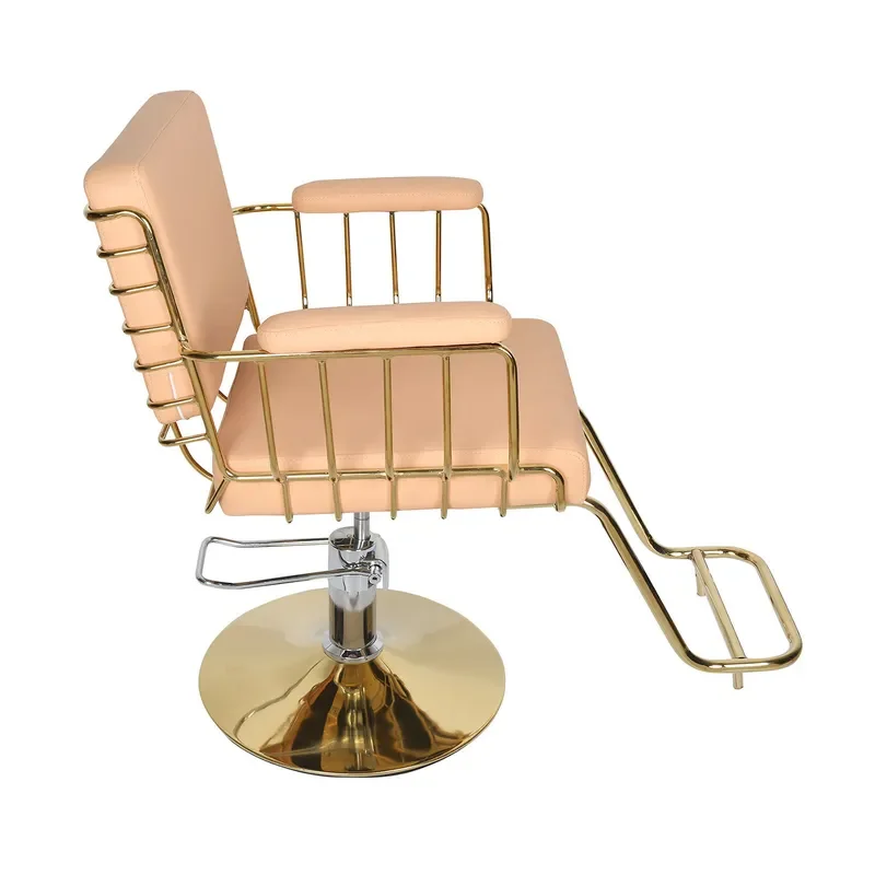 Wholesale Rotatable Barber Chair for Hair Salon Professional Hair Cutting Chair Cross Border Supply Manufacturer Direct Sale