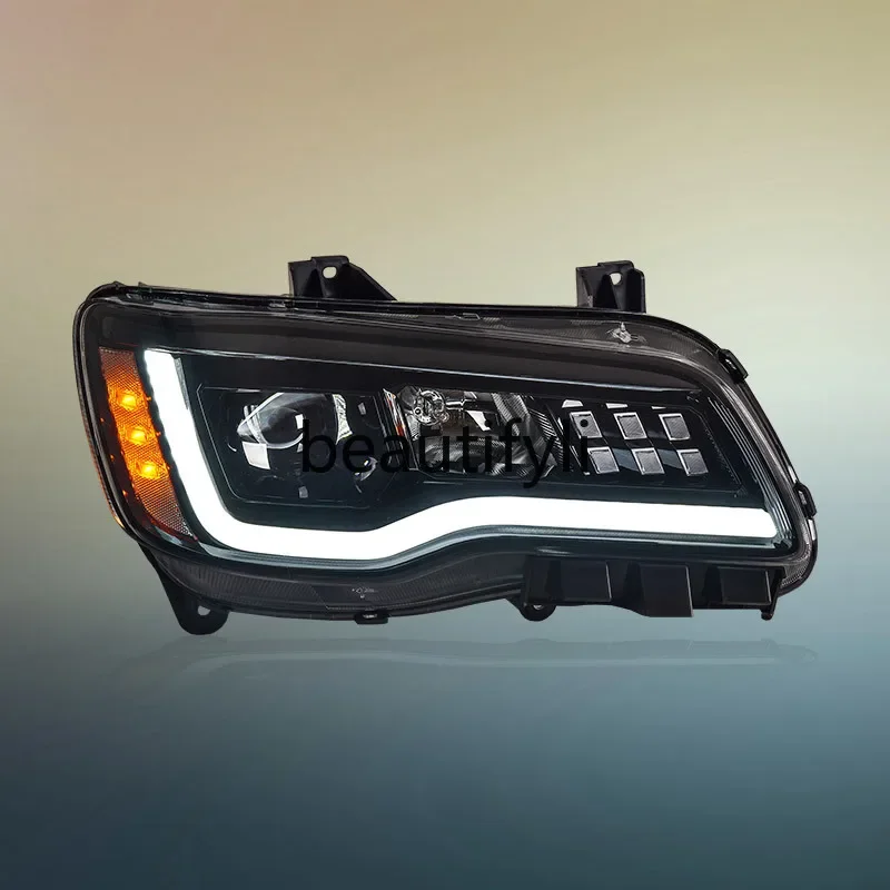 

Dedicated to 11-17 Chrysler 300C headlight assembly modified dynamic LED daytime running light running water turn signal