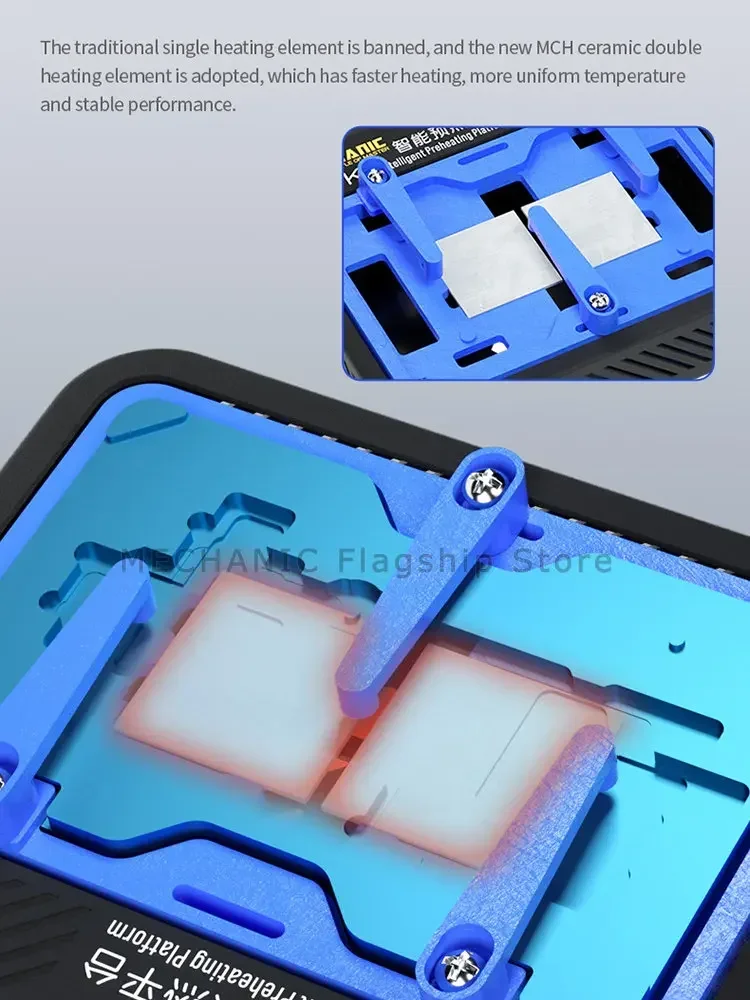 Reflow Soldering MECHANIC Heat Kit Heating Platform heat plate preheating soldering kit for IP X XS 11 12 13 Pro MAX Glue Remove