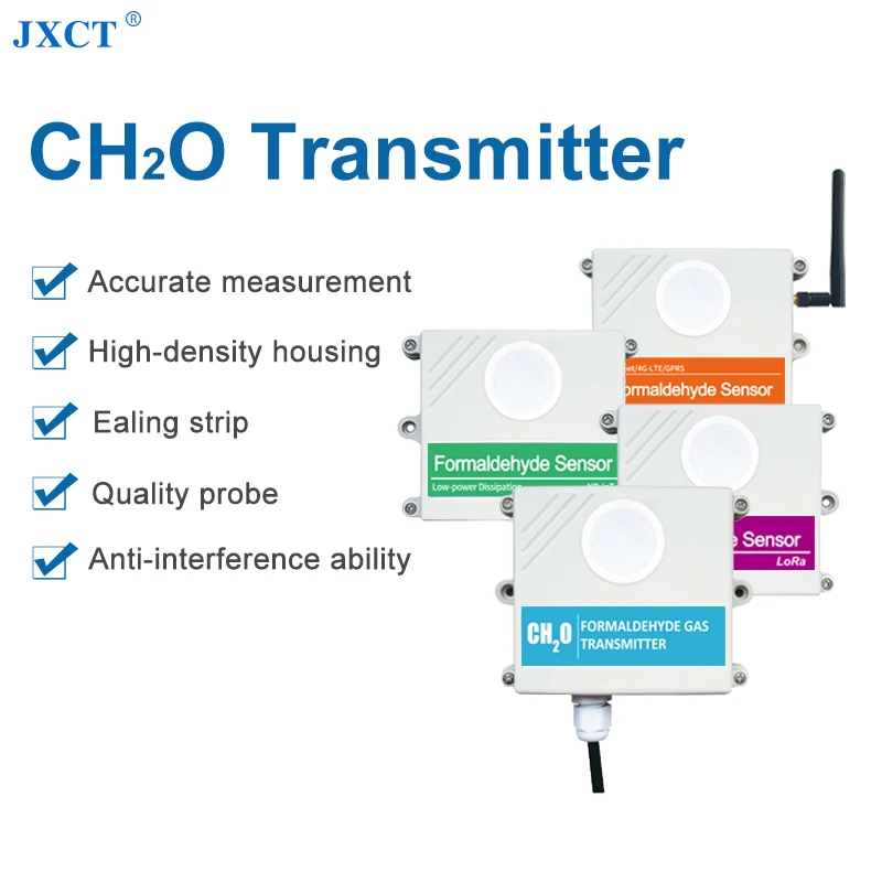 Wall Mounted Lora GPRS 4G NB-IOT WiFi formaldehyde gas detector CH2O concentration sensor