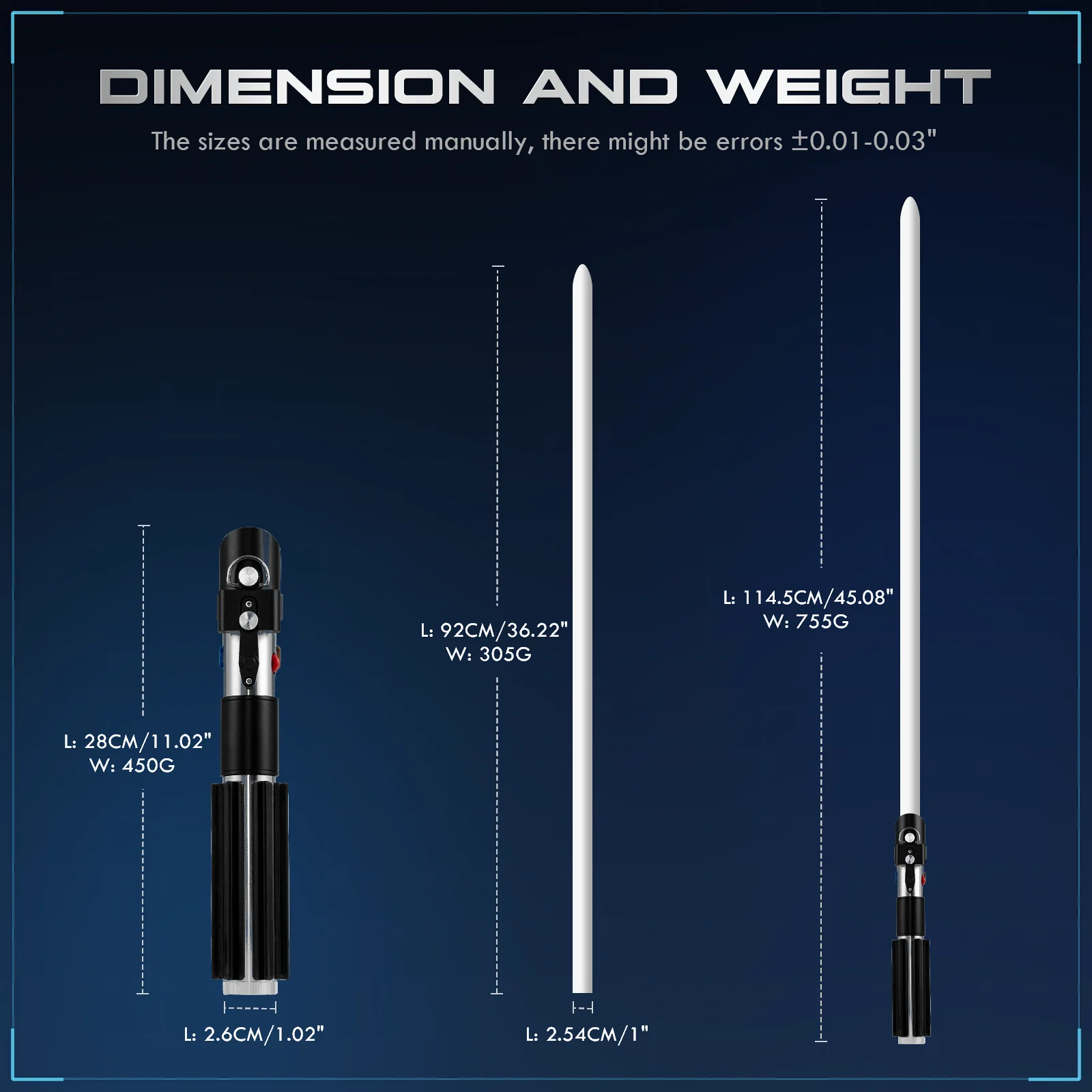 Vader Saber Sith Master Dark Lord Lightsaber XRGB3.0/Xenopixel 3.0 Smooth Swing App Control Colour Change - view 6