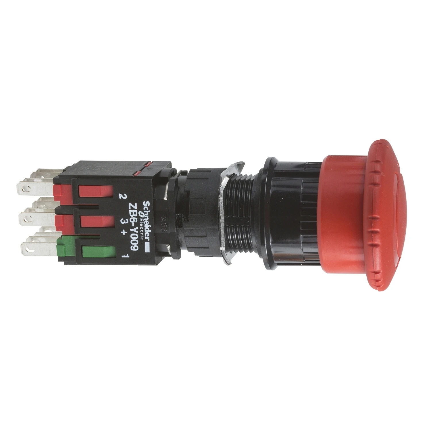 XB6AS8349B Complete emergency stop push button red Ø 30 pushbutton Ø 16 trigger latching turn release 1NO+2NC