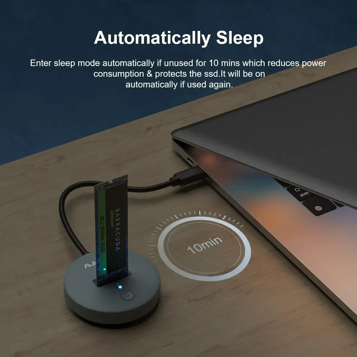 MAIWO 10Gbps NVMe SATA M.2 SSD estación de acoplamiento USB 3,2 Gen2 adaptador de unidad de estado sólido USB-C M2 NGFF NVMe caja de disco duro para PC