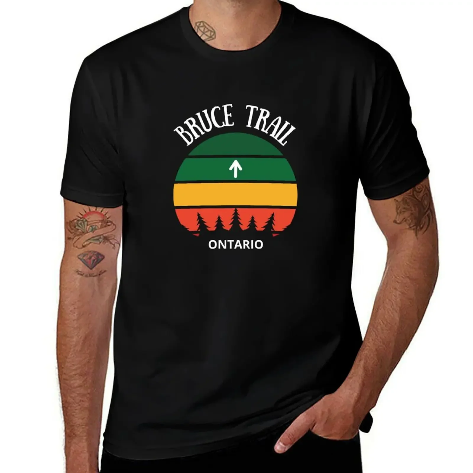 

Bruce Trail Vintage T-Shirt funny shirt cotton luxury clothing labubu oversized cute clothes big and tall t shirts for men