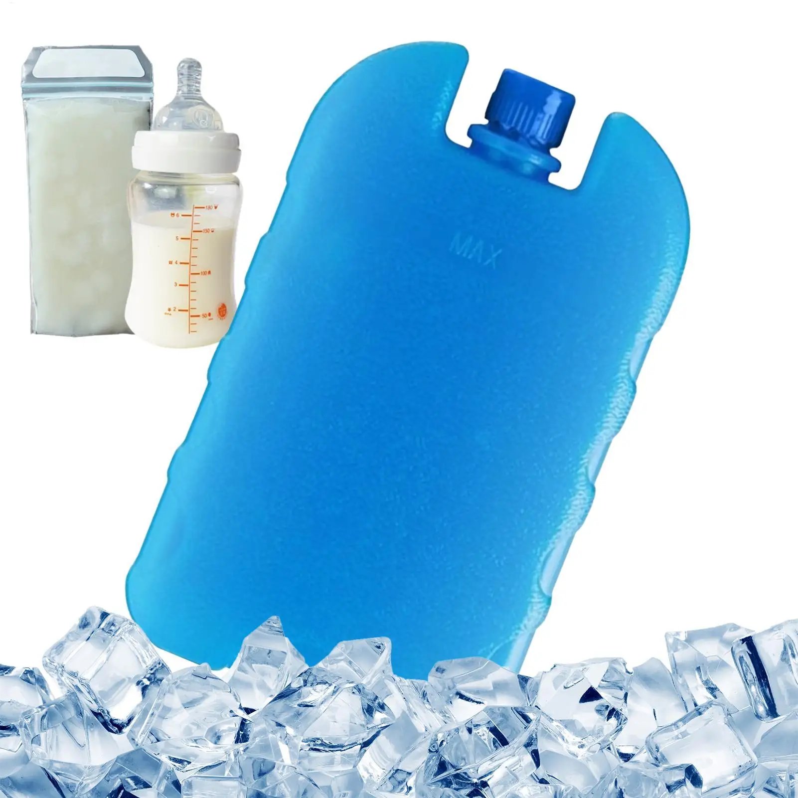 Reusable cooler ice pack, ice box, air cooler, cooling bag, cooler accessory suitable for beach/camping/fishing/road trips