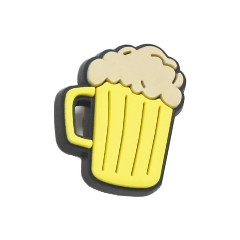 1PCS PVC Shoe Charms Beer Drinks Sunglasses Luggage Aairplane for Crocs Shoe Accessories Decoration for Adults Party Gifts image 6
