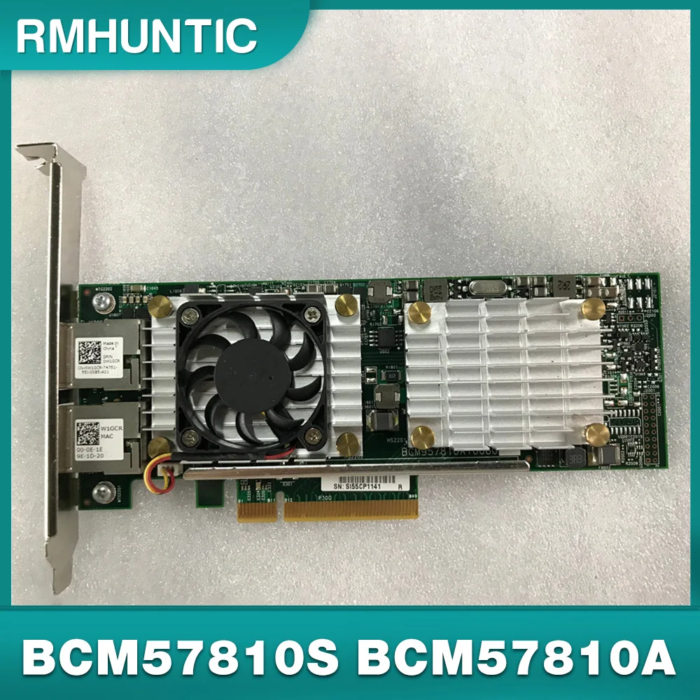 

Оригинал для DELL 10G 10 Gigabit Ethernet Card W1GCR HN10N RJ45 BCM57810S BCM57810A