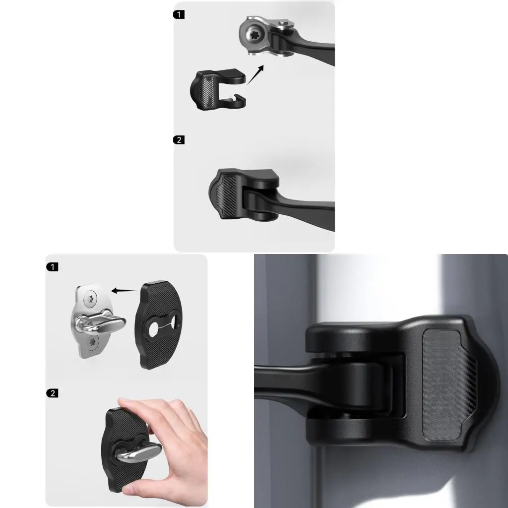 

Silicone Door Lock Protectors Reducing Noise & Preventing Wear for Vehicles