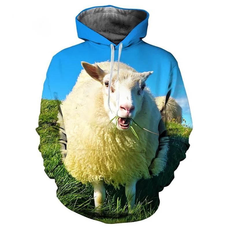 

Funny Animal Sheep 3D Print Hoodie Men Women Fashion Streetwear Oversized Hoodies Pullovers Hooded Sweatshirts Tops Man Clothing