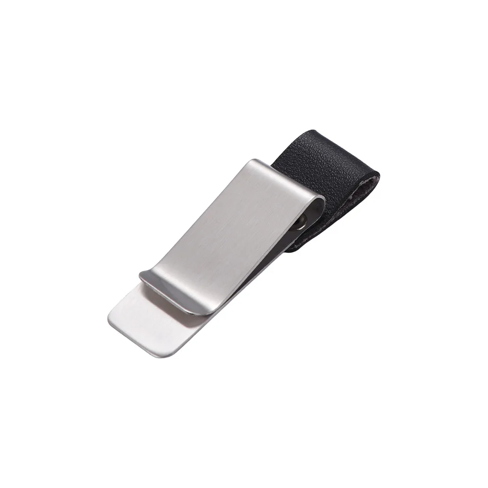 Notebook Paper Folder School Office Accessories Office Supplies Stainless Steel Pen Loop Pen Holder Memo Clip Pencil Clip