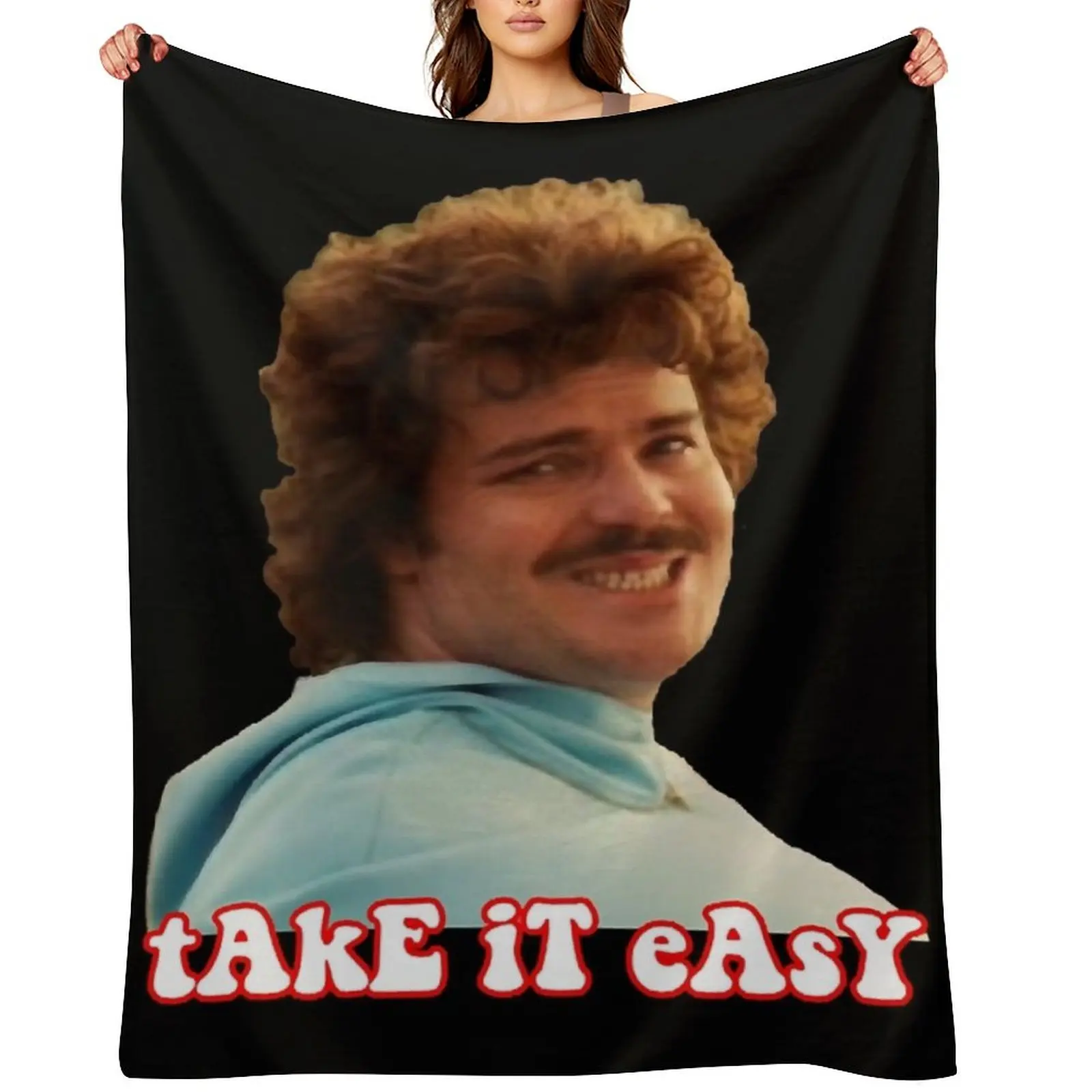 take it easy- nacho libre Sticker Throw Blanket For Sofa Thin Extra Large Throw Hair Summer Beddings Giant Sofa Picnic Blankets