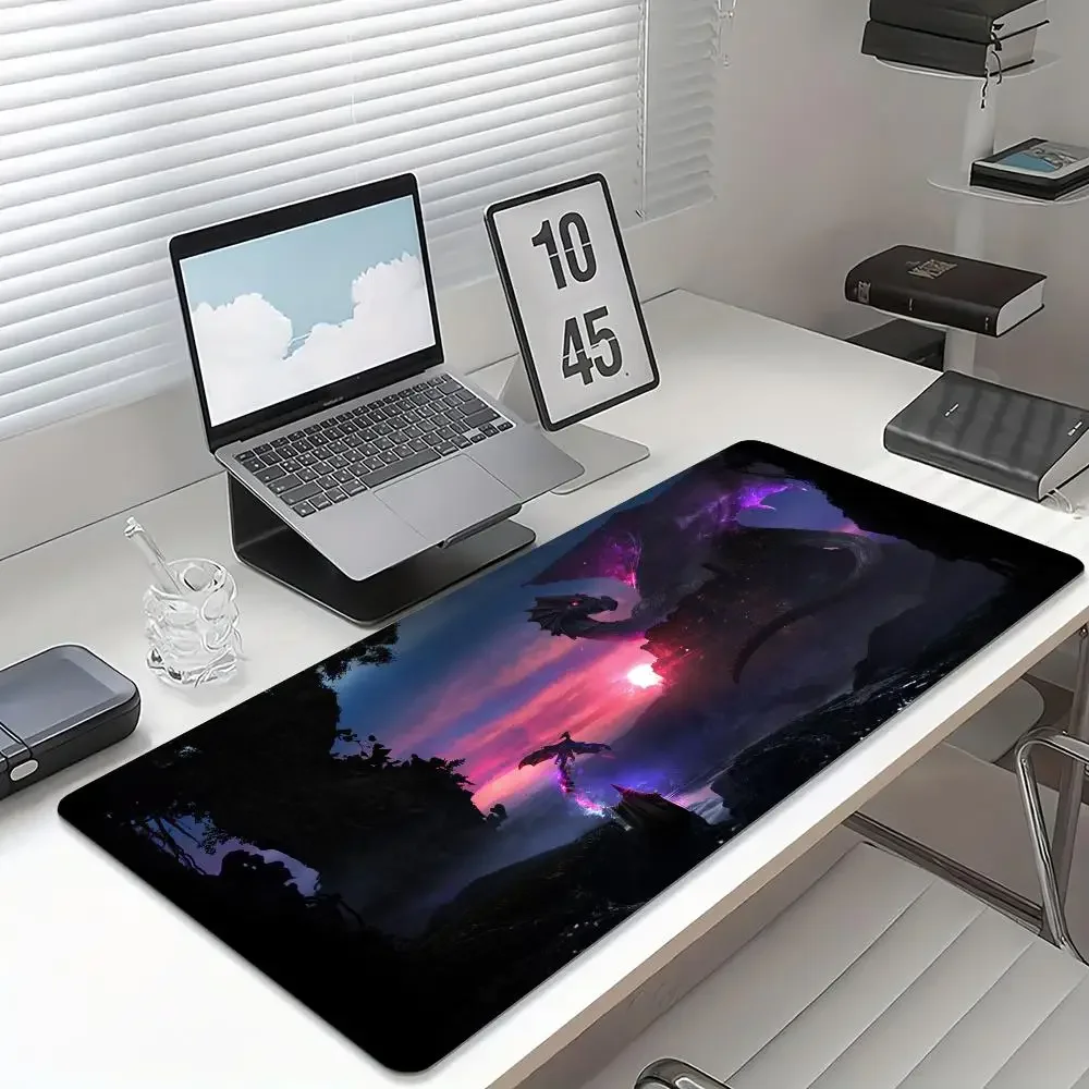 لوحة ماوس Castlevania Giant Dragon، حصير ألعاب XXL، ملحقات الكمبيوتر، وسادات توسيع لوحة المفاتيح مناسبة للعمل واللعبة