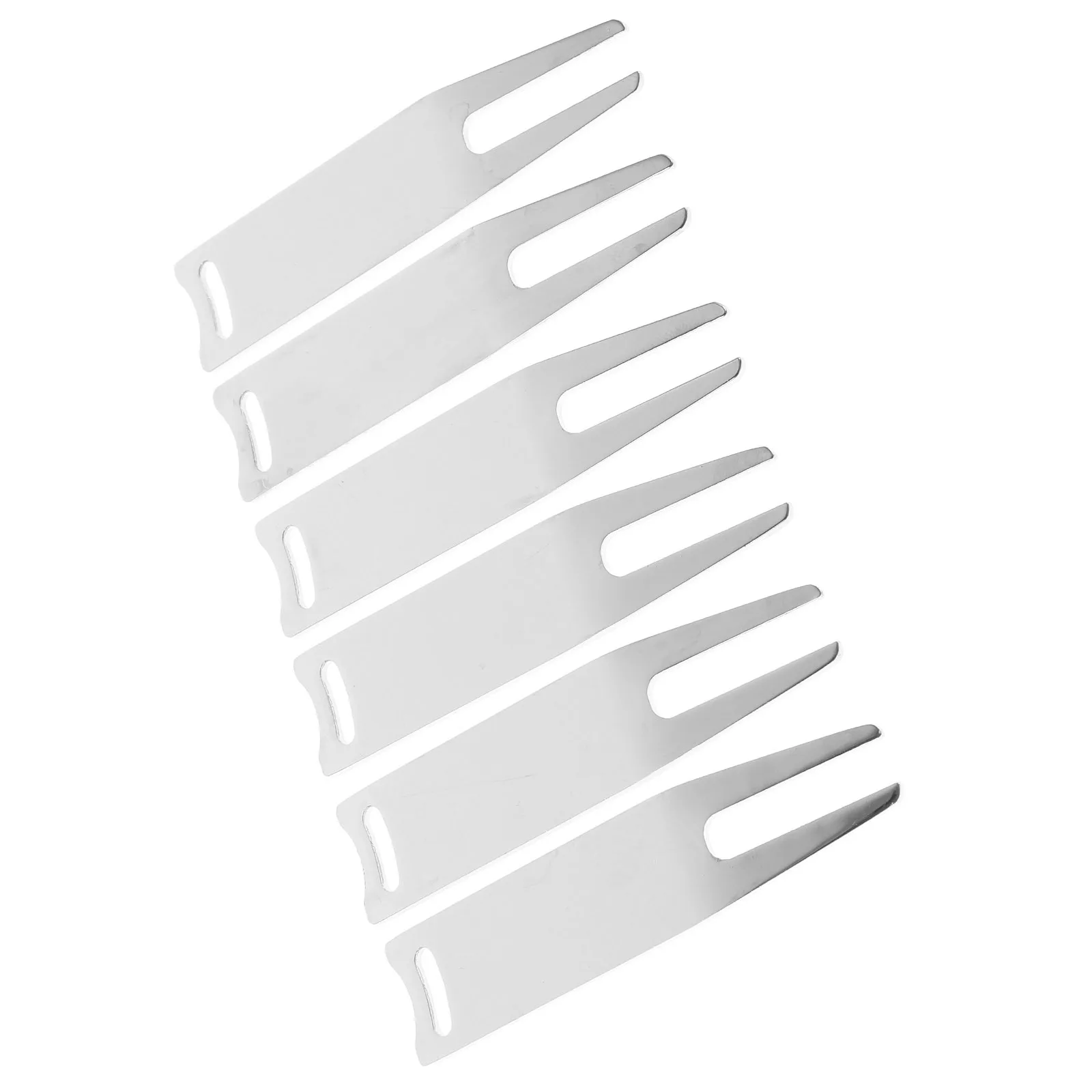 

6pcs Metal Golf Divot Repair Tools Ball Marker Set Durable Portable Design For Outdoor Golfing Supplies Lawn Fixing Tool