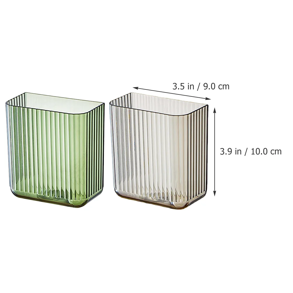 2 Pcs Remote Control Holder Wall Mounted Box Cell Phone Stand Controller Container Organizer