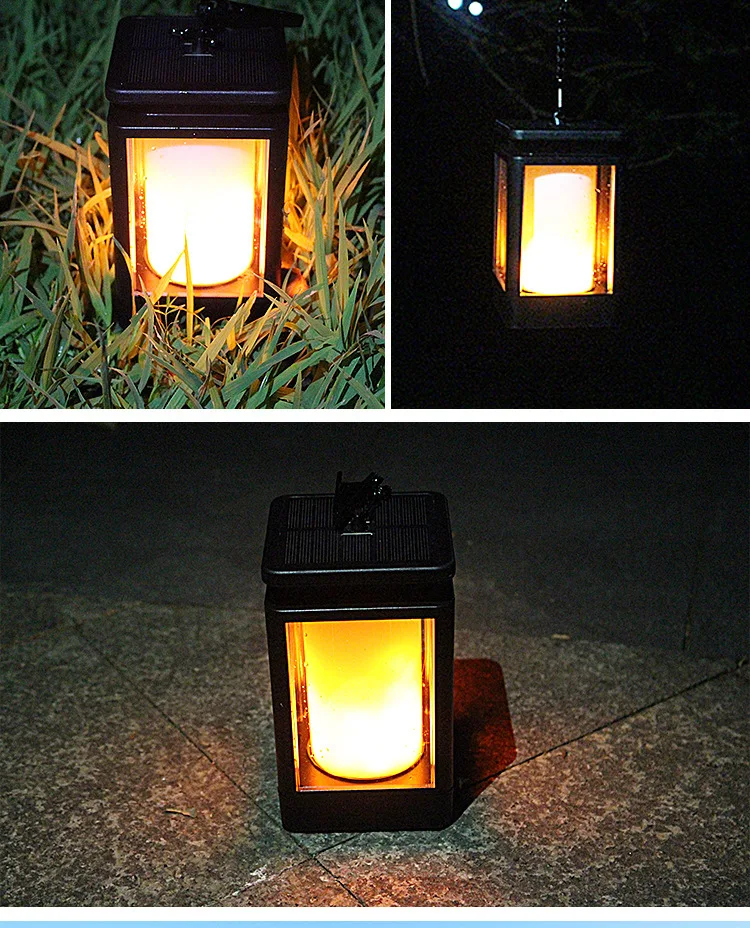 Neue Design Led Flamme Solar Garten Lichter Im Freien Wasserdichte Led Decor Solar Led Rasen Poller Lichter