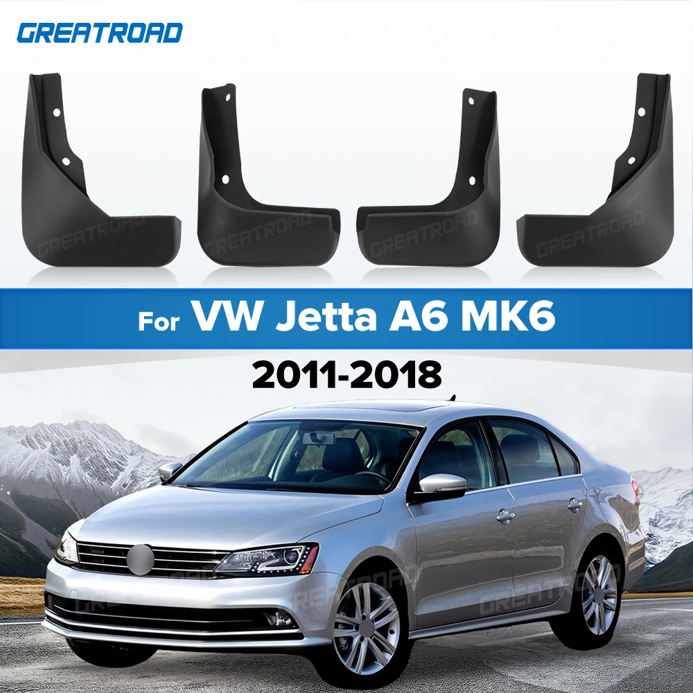 For Volkswagen VW Jetta A6 MK6 2011-2018 2012 2013 2014 2015 2016 2017 Fender Mudflaps Splash Guards Mudguards Mud Flaps