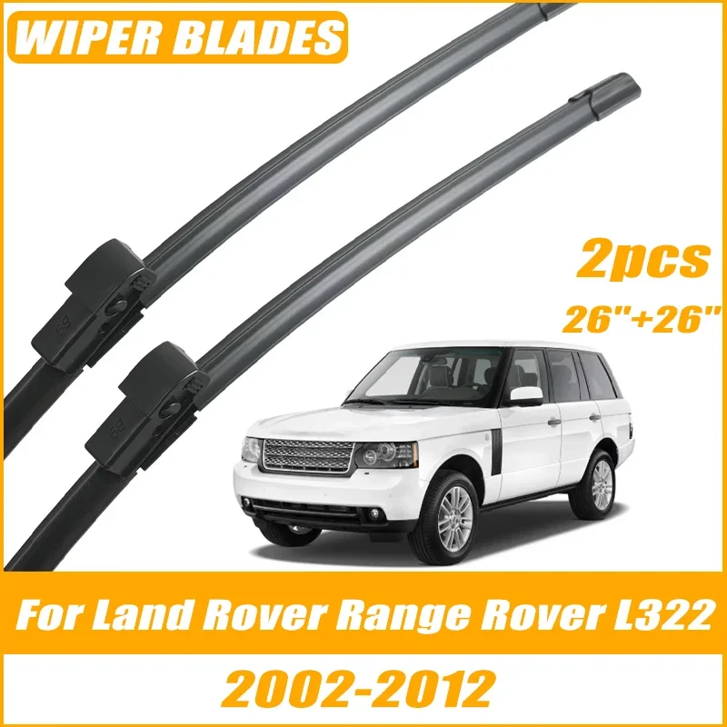 

2pcs Wiper Front Wiper Blades For Land Rover Range Rover L322 02-12 Windshield Windscreen Clean Window Car Rain Brushes 26"+26"