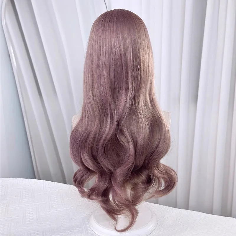 Xuchang Story Angel Macaron Little Angel Mass-Produced Female Long Curly Hair Cute Purple Lolita Natural Wig