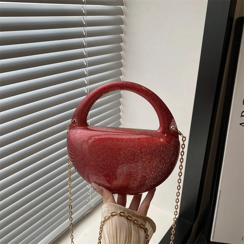 

Персонализированные однотонные женские сумки через плечо, новинка 2025, женская модная вечерняя сумка с цепочками, женская трендовая универсальная сумка на плечо